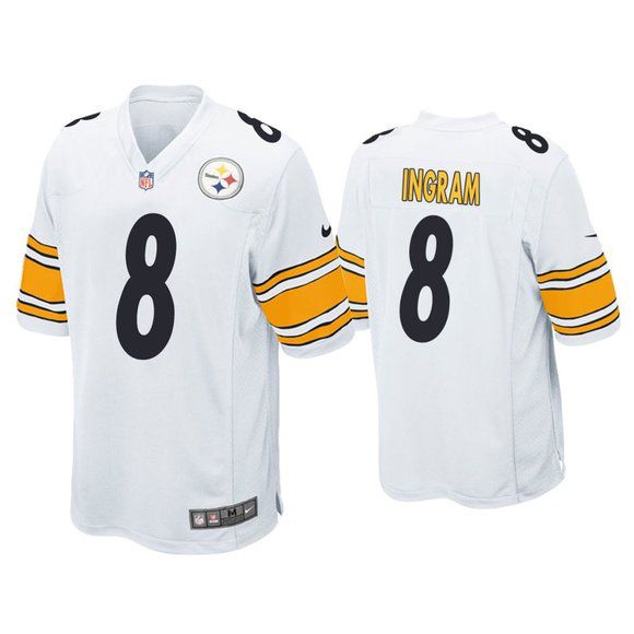 Men Pittsburgh Steelers 8 Melvin Ingram III Nike White Game NFL Jersey